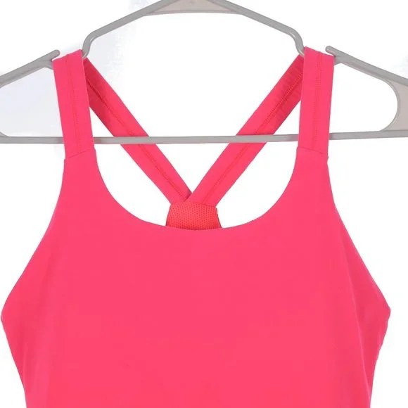 Athleta Pink Orange Athletic Yoga Tank Small - Picture 2 of 6